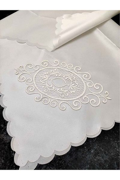Çt Çeyizci Tekstil Bridal and Engagement Bundle with Pearls and Lace Detail - Brode