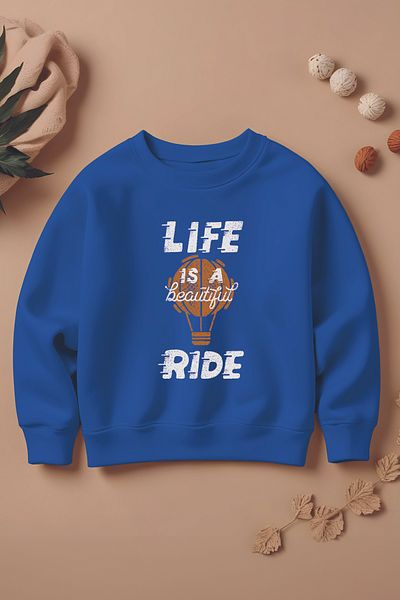 MYADA Суитшърт за момче Life Ride 3 Oversize - Нов сезон 12377