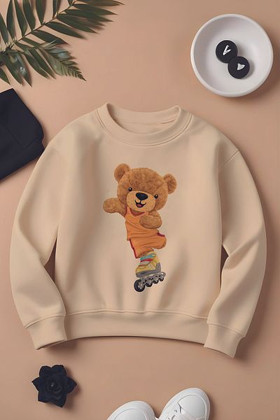 MYADA Детски суитшърт Oversize Skateboarder Boho - Нов сезон - 11017