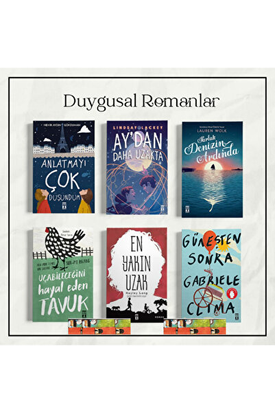 Genç Timaş 6.7.8.Sınıf Duygusal okuma romanları(6kitap)Güneşten Sonra,Aydan D...