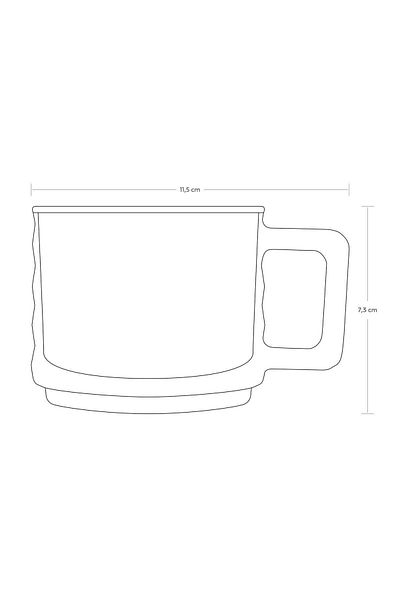 Paşabahçe Bricks 6-pack Glass Mug 250cc