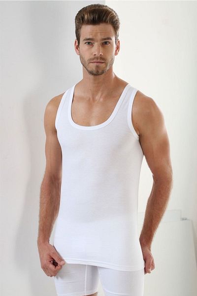 Gutiero Arma Premium 100% Cotton 6 Pack White Men's Undershirt
