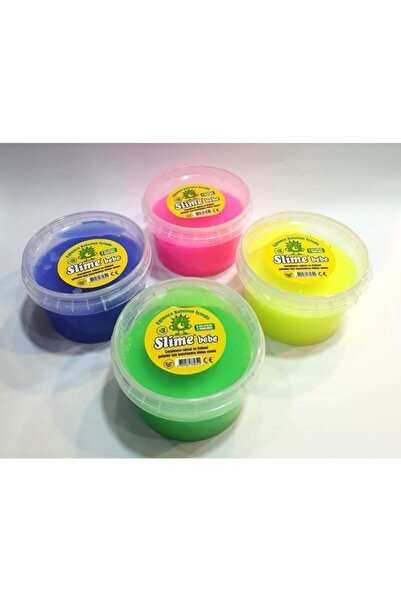 Slime Pofuduk Neon Renkler  250 gr 4 Adet