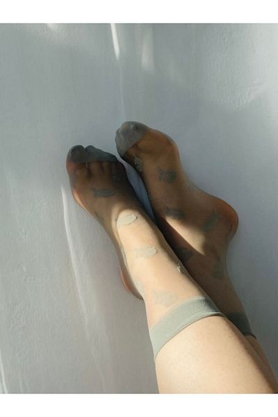 Retrobird Smoke Colored Thin Denier Style Women's Socks