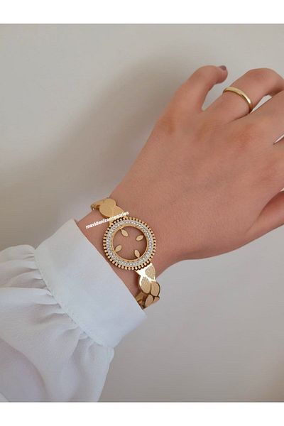 mavidenizaccesories Steel Quarter Bracelet Steel Quarter Inserted Bracelet Handcuffs Bracelet Quarter