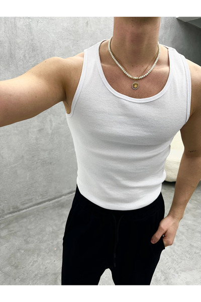 More Black Unisex Desenli Slimfit Atlet