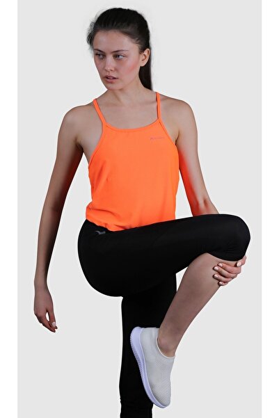 HALVMAN Sırt Detaylı Kadın Sporcu Atleti Turuncu Hlv1341