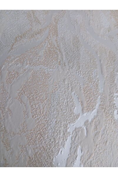 KMS HOME Gümüş Efektli Kendinden Desenli Duvar Kağıdı 5m2