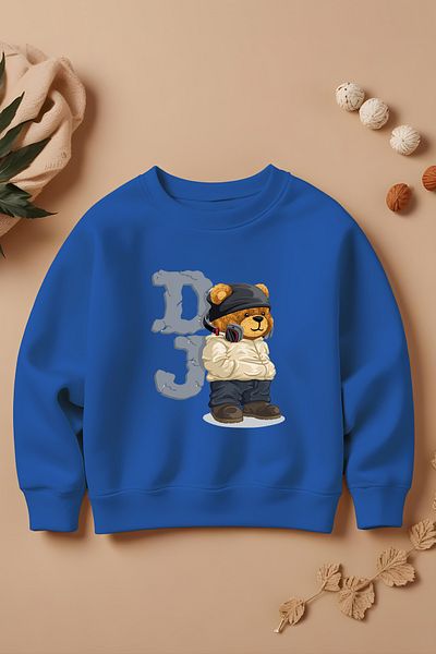 MYADA Детски суитшърт с голям размер и шарка DJ New Season Boho - 11004