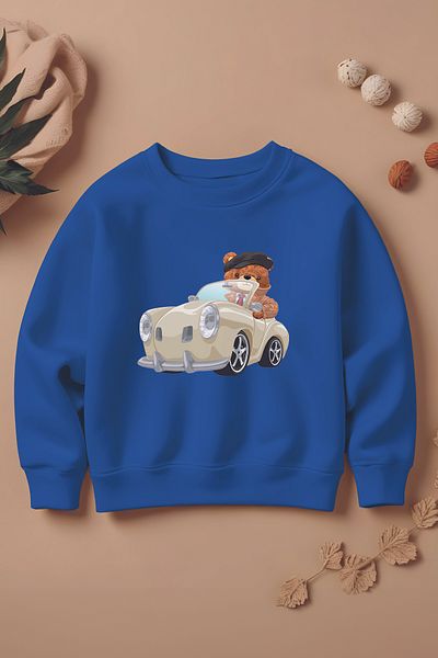 MYADA Детски суитшърт Oversize за нов сезон - с щампа 11051