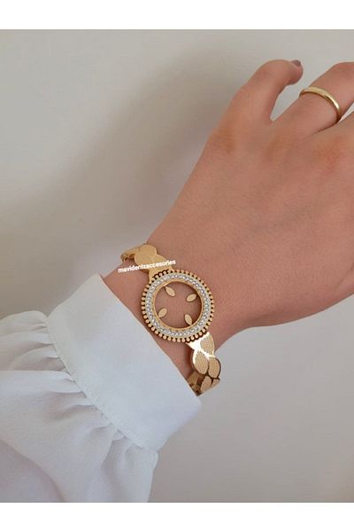 mavidenizaccesories Steel Quarter Bracelet Steel Quarter Inserted Bracelet Handcuffs Bracelet Quarter