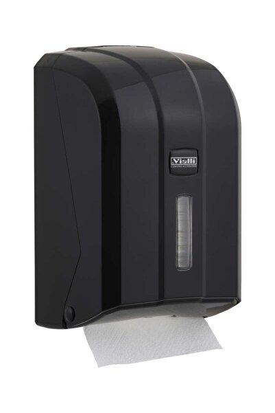 Vialli Z Katlama Tuvalet Kağıdı Dispenseri Siyah