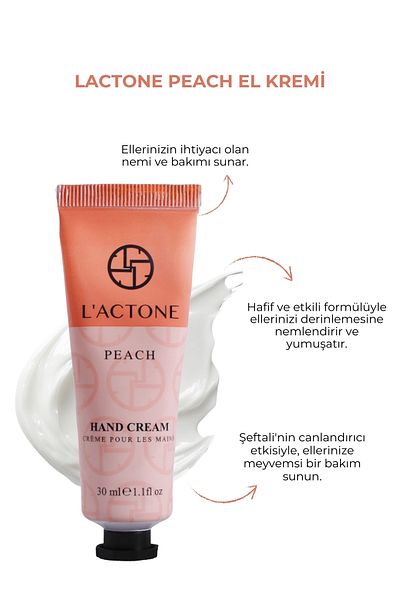 L'ACTONE Peach Hand Cream 30 ml / Hand Cream