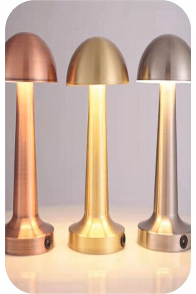 Helios Masa Lambası Şarjlı-dimlenebilir 3 Fonksiyon Bronz Hs-8107b