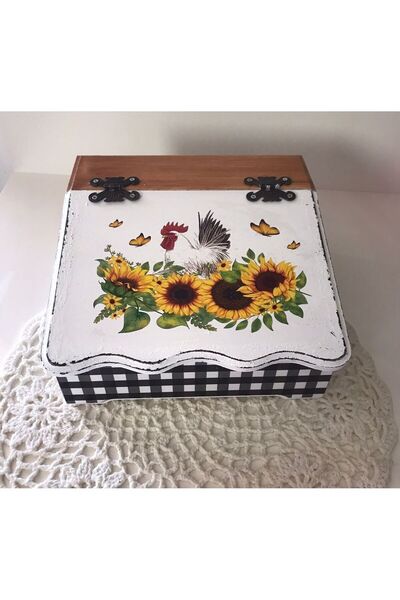 FK Home Decor Ahşap Kutu & Bitki çayı & Çok amaçlı organizer & Dekoratif Kutu