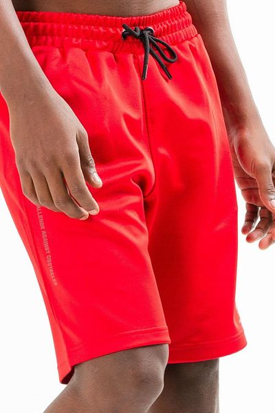 speedlife Red Regular Plain Quilted Men's Shorts Xe0130