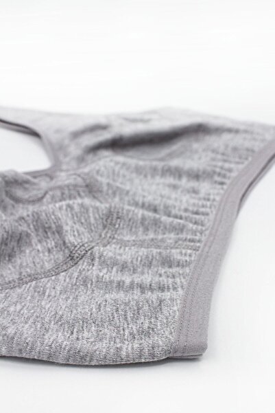 Öts Жіночий сірий бюстгальтер з 100% бавовняної трикотажної тканини, 2 шт.