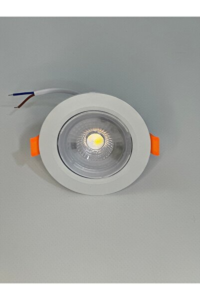 Dila’s home 6 Watt Led Spot Yuvarlak Beyaz Kasa 3500K Sarı Işık