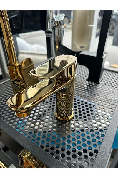 FLEKO Altın Lavabo Bataryası