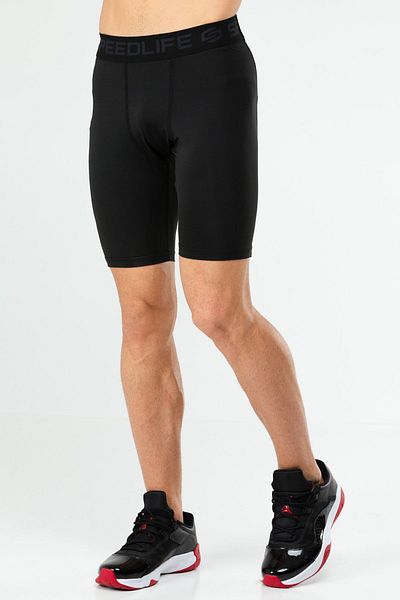 speedlife Colanți motociclisti negri Slim Fit pentru bărbați - Xe0236