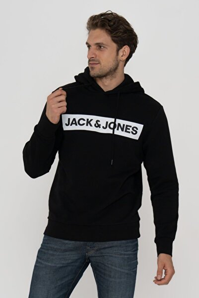 Jack & Jones Ανδρικό φούτερ με κουκούλα Minder με τυπωμένο λογότυπο