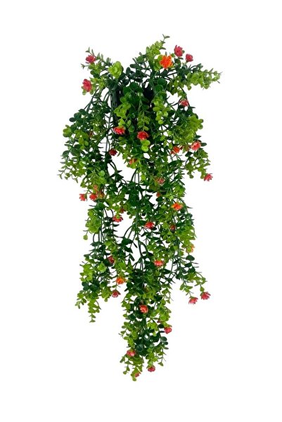 Nettenevime Yapay Çiçek Saksıda Sarkan Kırmızı Mineli Şimşir Okaliptus Yapay ...
