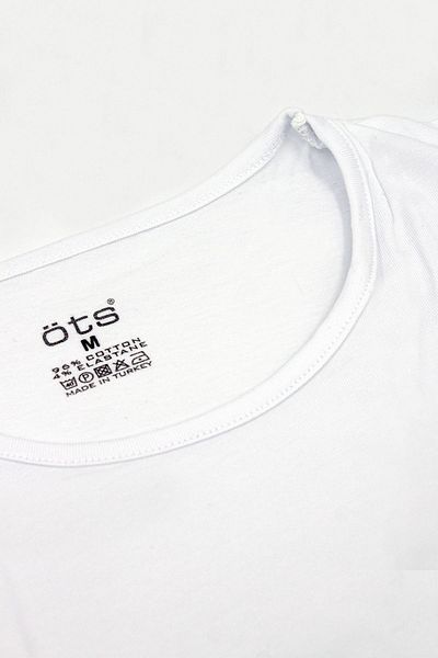 Öts Tricou de damă cu mânecă lungă, cu gât crew, din bumbac, din lycra