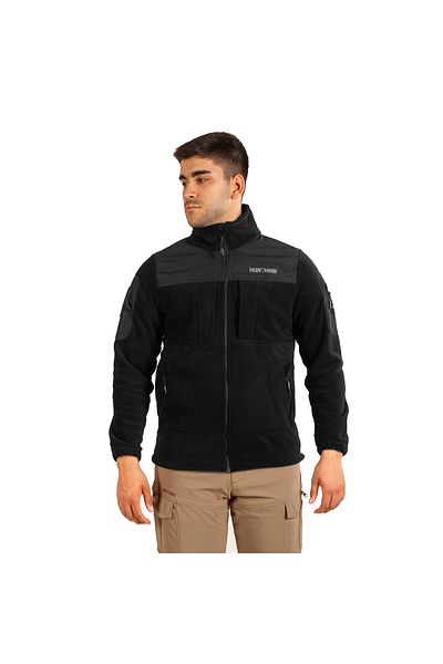 Hunthink 6 Pocket Fleece Coat Black