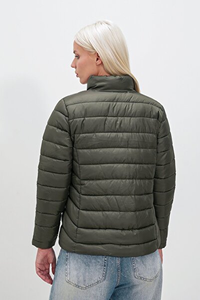 HAKKE Sliced Stand Collar Coat