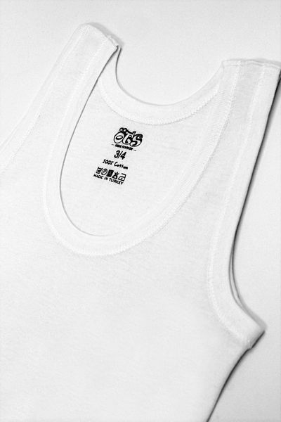Öts Tricou cu nervuri pentru băiat din 2 piese (100% bumbac)