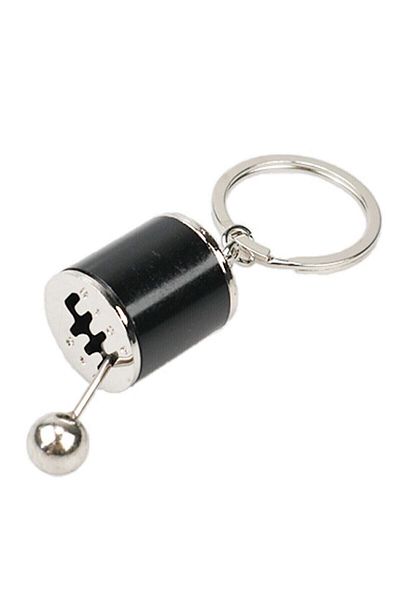 Jetcom Metal Keychain - Moving Car Shift, Manual Speed Shifter Knob