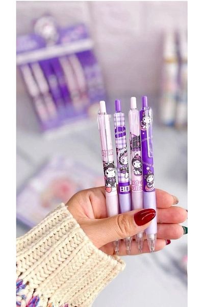 ÖZ KIRTASİYE Kuromi Odeme 4-piece 0.7 Tip Pen Set