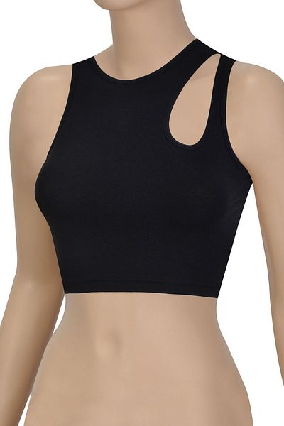 Öts Βαμβακερό γυναικείο σουτιέν Bustier - Χοντρό λουράκι και λεπτομέρεια στον ώμο