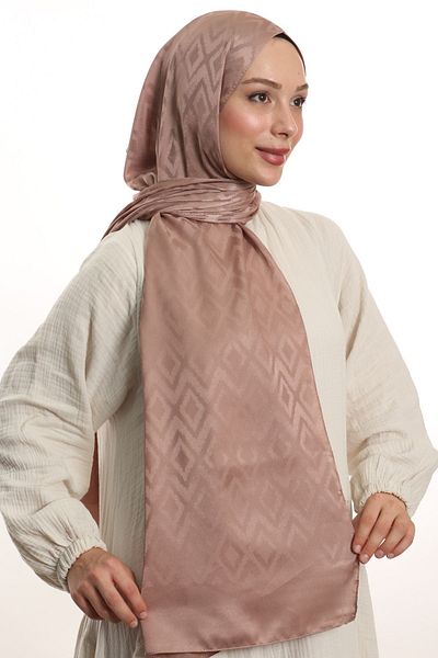 m moon scarf High Quality Imported Fabric and Italian Stitched Tile Pattern Shawl - "onion Shell"