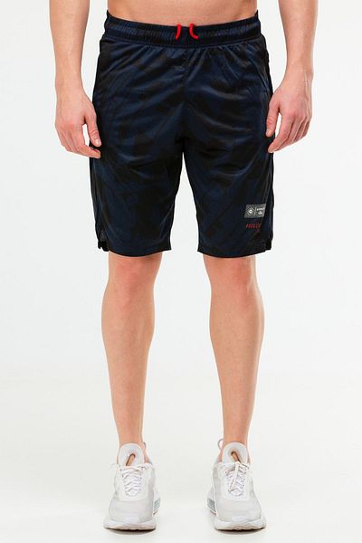 speedlife Ανδρικό σορτς με κανονικό πλεκτό σχέδιο Navy Blue Xe0197