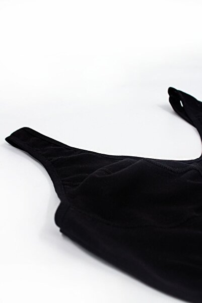 Öts Kadın Siyah 2'li Pamuk Penye Sütyen