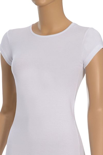 Öts Round Neck Short Sleeve Cotton Women's Undershirt