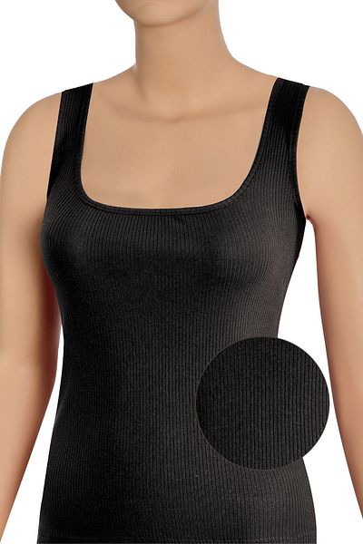Öts Women's Ribbed Square Collar Cotton Lycra Undershirt