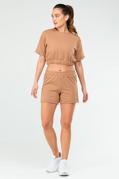 speedlife Γυναικείο σορτς Camel Regular Cotton Crew Neck Sb0850