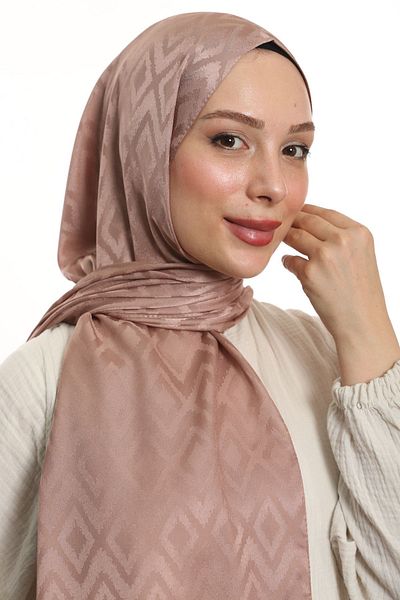 m moon scarf High Quality Imported Fabric and Italian Stitched Tile Pattern Shawl - "onion Shell"