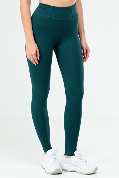 speedlife High Waist Lycra Petrol Slim Fit Women's Leggings - SD0756