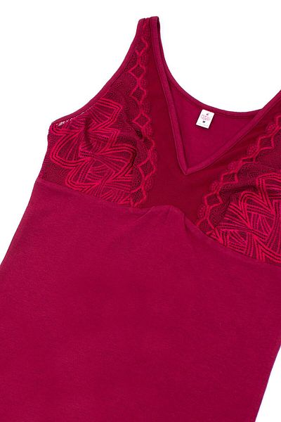 Öts Women's Lace Tulle Cotton Undershirt - Lycra Thick Strap