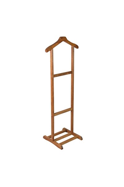 Genel Markalar Ahşap Dilsiz Uşak Elbise Askısı Tekli Dilsizuşak Askılık