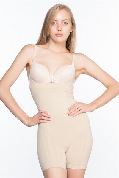 Sh Mağazacılık High Waist Shaping Belly and Waist Shorts Corset Women's Corset