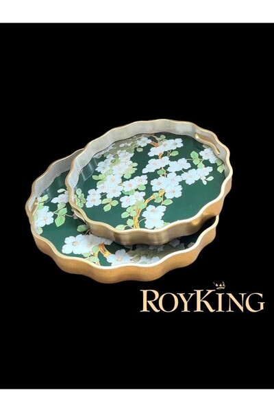 ROY KING 2'Lİ YUVARLAK TEPSİ  39*4 VE 34*4