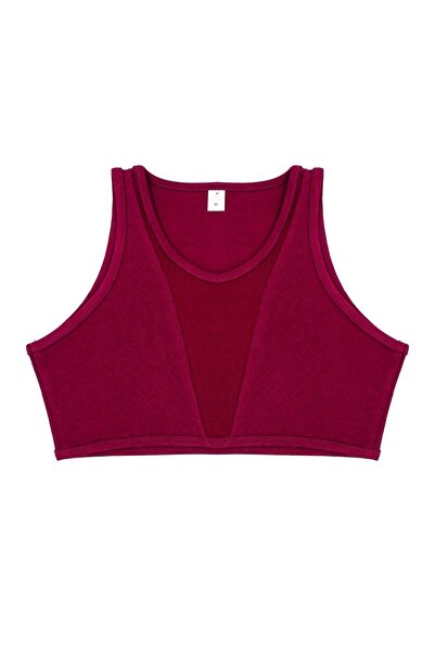 Öts Women's Padless Lycra Tulle Bustier Cotton Thick Strap Bra