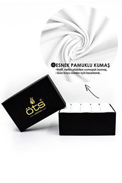 Öts Kadın 5'li Paket Pamuklu Ip Askılı Atlet Siyah Premium Özel Kutusunda