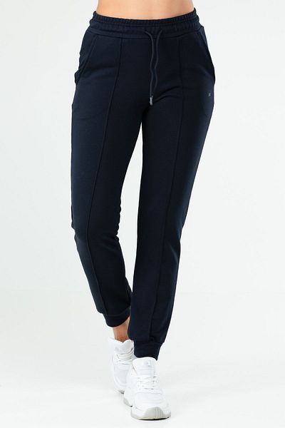 speedlife Γυναικεία αθλητική φόρμα Navy Blue κανονική βαμβακερή ψηλόμεση με μανσέτες κάτω Sd0940