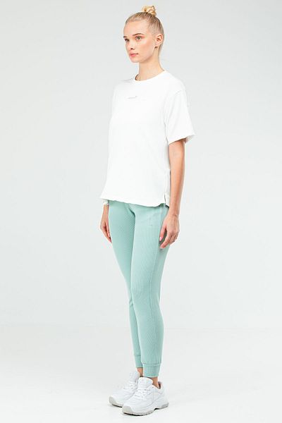speedlife Ecru Mint Green - Crew Neck Lycra Γυναικεία Φούτερ Sb0892