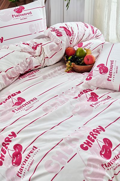 Valezium Sada CHERRY dvojitých povlaků na přikrývku – 200x220 povlaků na přikrývku a 2 povlaků na polštář